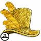 Gold Sequin Top Hat