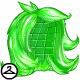 This wig smells just like green apple flavoured candy!