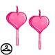 Lollipop Heart Earrings