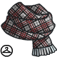 This scarf is extra plaid! This NC item was obtained through Dyeworks.