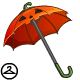 Sport this perfect pumpkin parasol! Because sun damage is scaarryyy! This NC item was given out as a Premium Collectible reward in Y24.