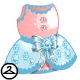 Your baby Neopet will be the darling of the holiday party in this velvet and satin dress. This item is only wearable by Neopets painted Baby. This NC item was obtained through Dyeworks.