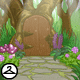 Hidden Garden Door Background