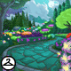 Magical Twilit Garden Background