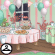 Pastel Christmas Cookie Party Background