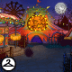 Haunted Theme Park Background