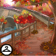 Autumn Stream Bridge Background