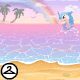 The beach has never looked more pastel OR colorful!