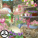 Vintage Valentine Flower Vendor Background