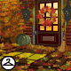 Cosy Autumn Front Porch Background