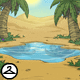 Lost Desert Oasis Background