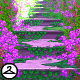 This flower-covered staircase is simply enchanting. This NC item was given out as a Premium Collectible reward in Y17.