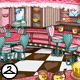 Valentine Cafe Background