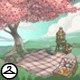 Nostalgic Spring Picnic Background