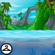 Pretty Tropical Lagoon Background