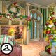 Christmas Music Parlour Background