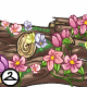 Delightful flowers are blooming straight from these fallen logs!