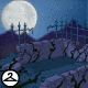 Moonlit Ruins Background