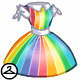 A fun dress that comes in all the colours of the rainbow!