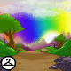 Rainbow Sunset Background