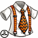 Halloween Striped Shirt and Tie