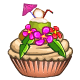11th Birthday Tropical Cupcake