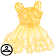 Dyeworks Yellow: Pastel Rose Tulle Dress