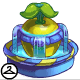 Isnt the sound of this blue and yellow fountain relaxing? This item was a prize for completing an NC Mall Quest during the Y13 Festival of Neggs.