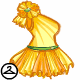 This tissue paper dress was fortified with gems to make the delicate material stronger. This was created by the Crafting Faerie.