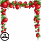 Try not to eat all the tasty strawberries that are hanging from this garland!