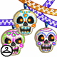 Spooky Sugar Skull Garland