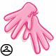 Keep your hands clean and warm with these delicate pink gloves.