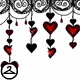 Gothic Heart Valentine Garland