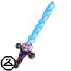 This sword is great against balloon warriors. This NC item was awarded during the Six-rific Birthday Celebration.
