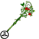 Premium Collectible: Sparkling Floral Vine Staff