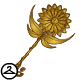 Thumbnail for Oversized Golden Flower Staff