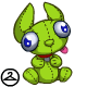 Handheld Green Spardel Plushie