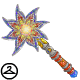 This brilliant sun staff is made in a mosaic design!