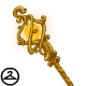 This ornate staff was originally forged by the Elephante Blacksmith as a gift to King Altador, but was lost for several years after being stolen by a certain silver-tongued Ixi thief...