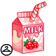 Pair this sweet strawberry milk with your outfit as a cute accessory!