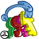 These chunky keys are perfect for a baby to hold. This item is only wearable by Neopets painted Baby. If your Neopet is not painted Baby, it will not be able to wear this NC item.