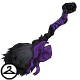 This broom helps you blend into the night sky. This NC item was awarded through Shenanigifts.