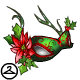 Festive Poinsettia and Holly Mask