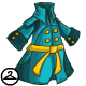 Teal-Coloured Satin Rain Coat