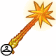 This fiery staff is very intimidating, even if its not magical.