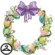 This negg wreath sways with delight! Its the spring season! This NC item was given out as a Premium Collectible reward in Y22