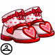Match those cute heart shoes with equally cute heart socks! This prize was awarded through the Lovestruck daily in Y16.