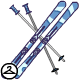 Blue Tribal Skis