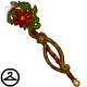 Winter Poinsettia Staff