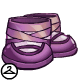 These pretty plum shoes are sure to keep a neopet looking grand.